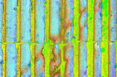 Oluklu eski çatı dokusu