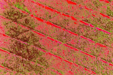 Çizik ve çatlaklarla metal doku