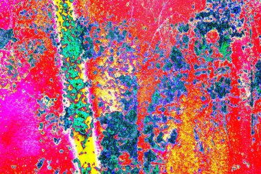 Dökülen boya paslı metal dokusu