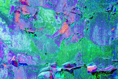 Dökülen boya paslı metal dokusu