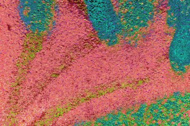 Çizik ve çatlaklarla metal doku