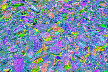 Doğada kayalık yol