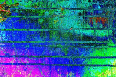 Çizik ve çatlaklarla metal doku