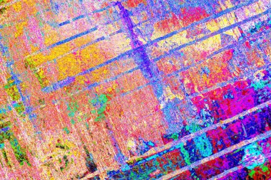 Çizik ve çatlaklarla metal doku