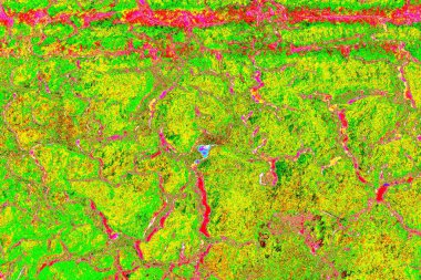 Kuru toprakta kasılma ve kurutma çatlakları var. Topraktaki su eksikliğinden dolayı. Küresel ısınma kavramı. İklim ısınması kurumuş topraklar.