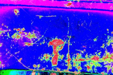 Çizik ve çatlaklarla metal doku