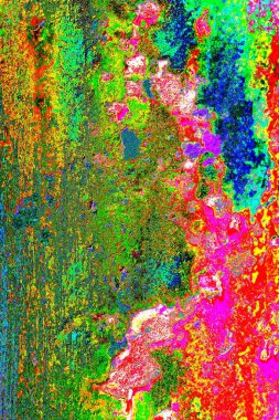 Çizik ve çatlaklarla metal doku