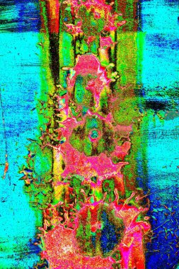 Dökülen boya paslı metal dokusu