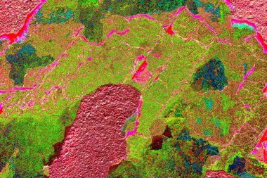 Duvar kağıdı için suluboya arka planının soyut renkli dokusu. Yaratıcı ve tasarım sanatı, eski duvar dokusu.