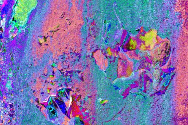 Dökülen boya paslı metal dokusu