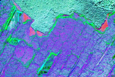 Yaratıcı ve tasarım sanatı, eski duvar dokusu. Duvar kağıdı için soyut renkli doku arkaplanı. 