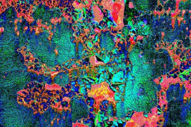 Dökülen boya paslı metal dokusu