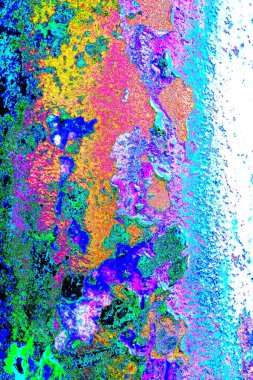 Çizik ve çatlaklarla metal doku