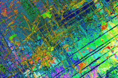 Çizik ve çatlaklarla metal doku