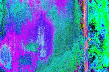 Dökülen boya paslı metal dokusu