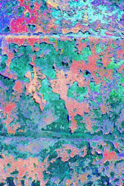 Çizik ve çatlaklarla metal doku