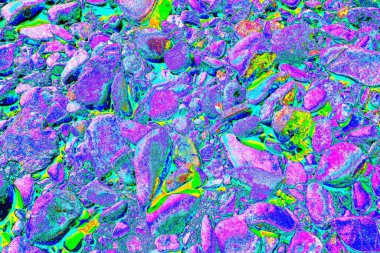 Doğada kayalık yol