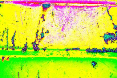 Çizik ve çatlaklarla metal doku