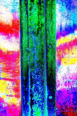 Çizik ve çatlaklarla metal doku