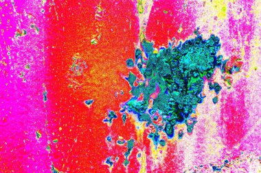 Dökülen boya paslı metal dokusu