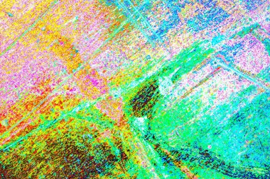 Mavi renklerin soyut suluboya paleti, karışık renk, arkaplan, vektör illüstrasyonu, bir renk karışımı