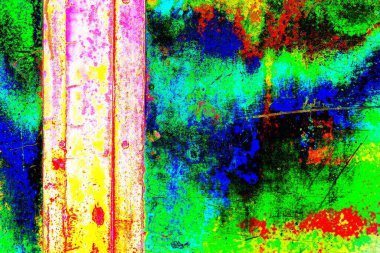 Çizik ve çatlaklarla metal doku