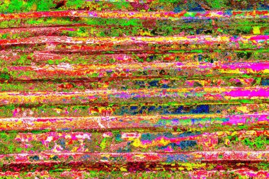 Çizik ve çatlaklarla metal doku