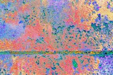 Çizik ve çatlaklarla metal doku