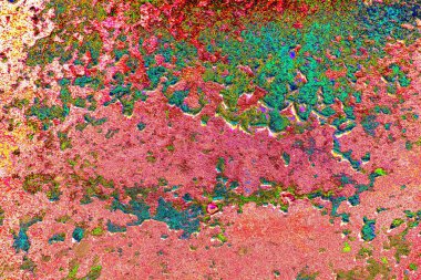 Çizik ve çatlaklarla metal doku