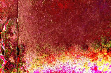 Çizik ve çatlaklarla metal doku