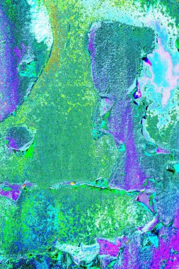 Dökülen boya paslı metal dokusu