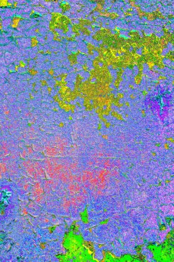 Çizik ve çatlaklarla metal doku