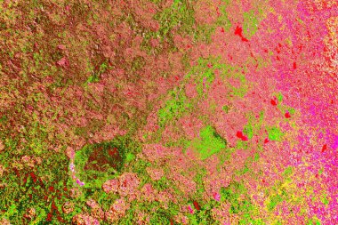 Çizik ve çatlaklarla metal doku