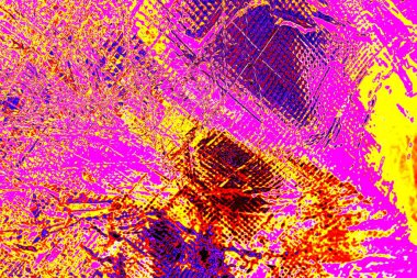 Kırışık kırmızı polietilen film dokusu