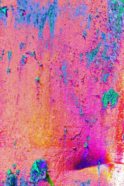 Dökülen boya paslı metal dokusu