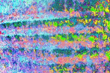 Çizik ve çatlaklarla metal doku