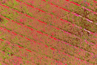 Çizik ve çatlaklarla metal doku