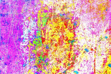 Karışık renklerin soyut suluboya paleti, arkaplan, vektör illüstrasyonu