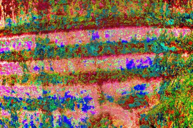 Çizik ve çatlaklarla metal doku