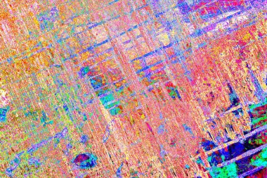 Çizik ve çatlaklarla metal doku