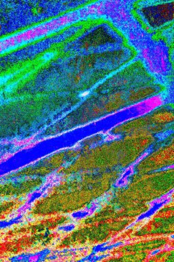 Çizik ve çatlaklarla metal doku.