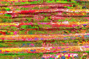 Çizik ve çatlaklarla metal doku