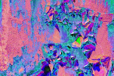 Dökülen boya paslı metal dokusu