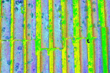 Oluklu eski çatı dokusu