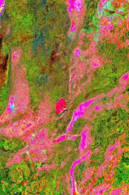 Çizik ve çatlaklarla metal doku