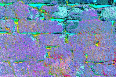 Eski model tuğla duvarın arka planı