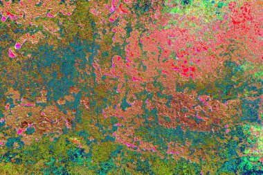 Çizik ve çatlaklarla metal doku