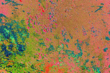 Çizik ve çatlaklarla metal doku