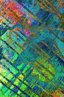 Çizik ve çatlaklarla metal doku