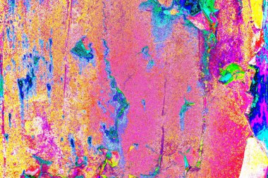 Dökülen boya paslı metal dokusu